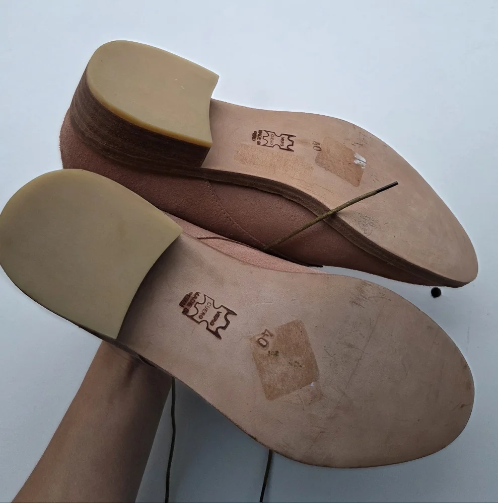 Huma Blanco Manuela Lace-Up Booties Blush Rose Suede Size 10 - Picture 7 of 10